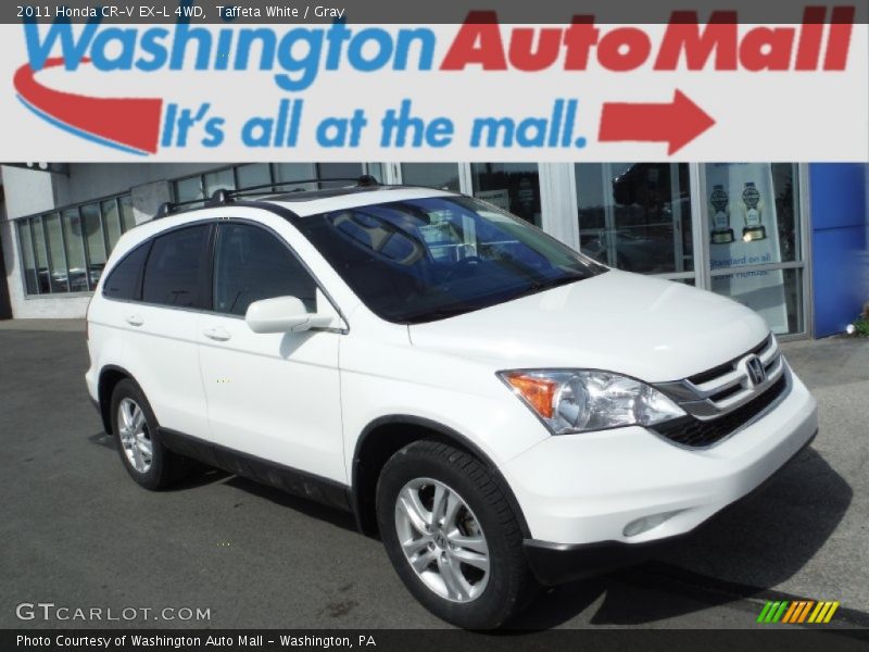 Taffeta White / Gray 2011 Honda CR-V EX-L 4WD