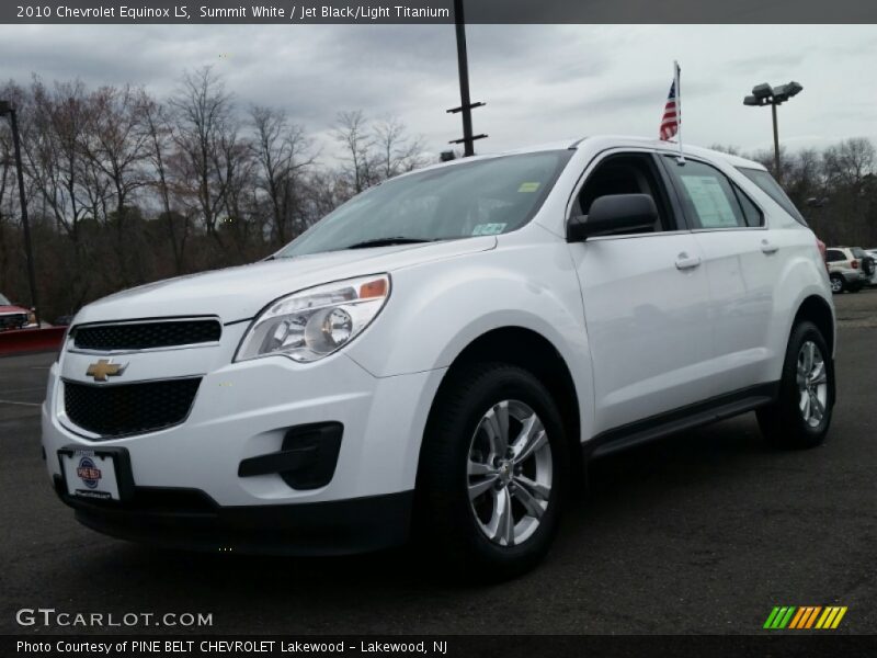 Summit White / Jet Black/Light Titanium 2010 Chevrolet Equinox LS