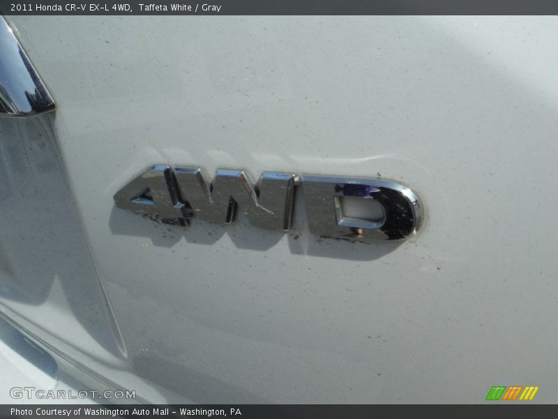 Taffeta White / Gray 2011 Honda CR-V EX-L 4WD