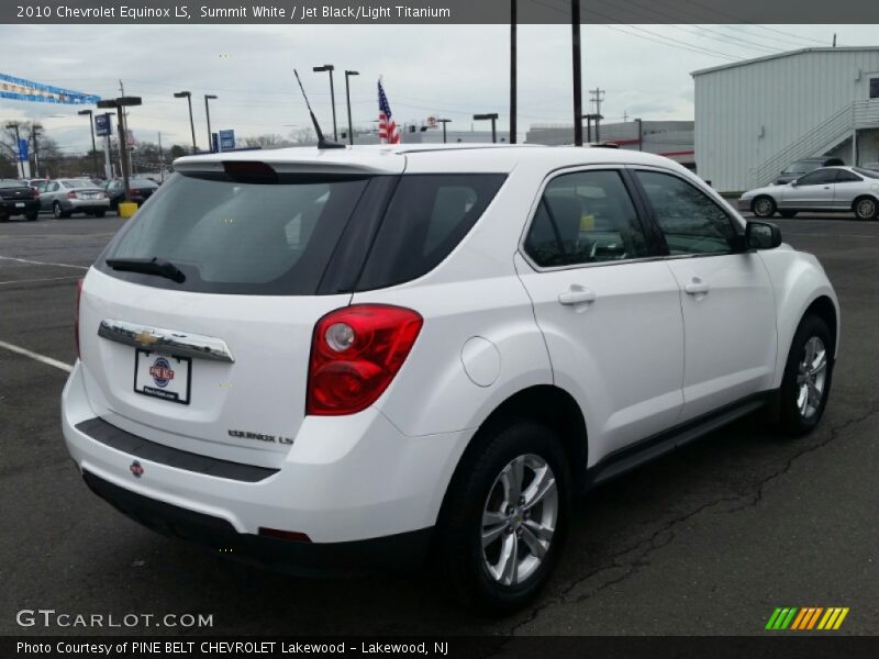 Summit White / Jet Black/Light Titanium 2010 Chevrolet Equinox LS