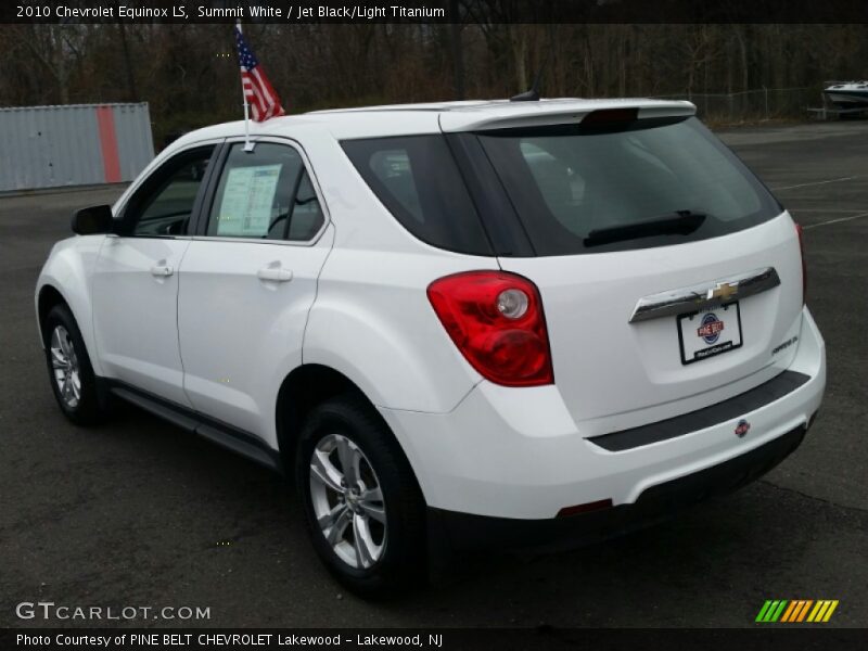 Summit White / Jet Black/Light Titanium 2010 Chevrolet Equinox LS