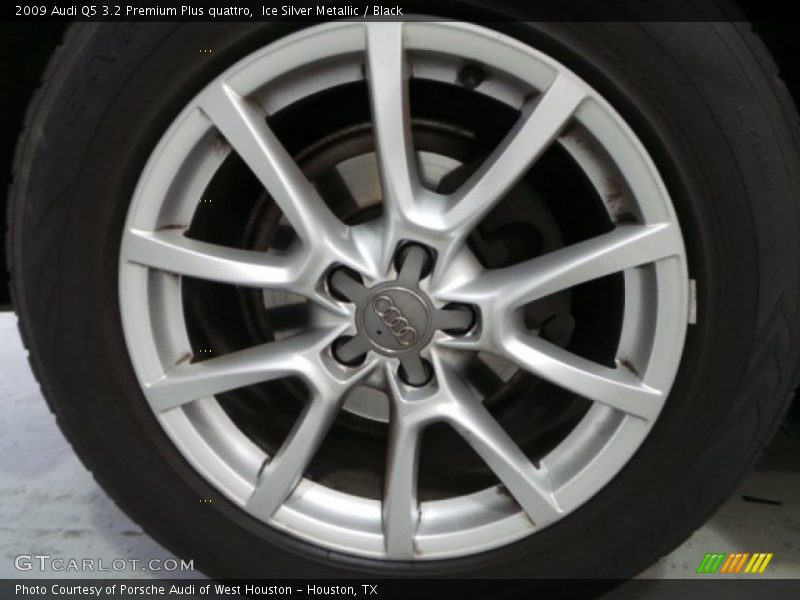 Ice Silver Metallic / Black 2009 Audi Q5 3.2 Premium Plus quattro