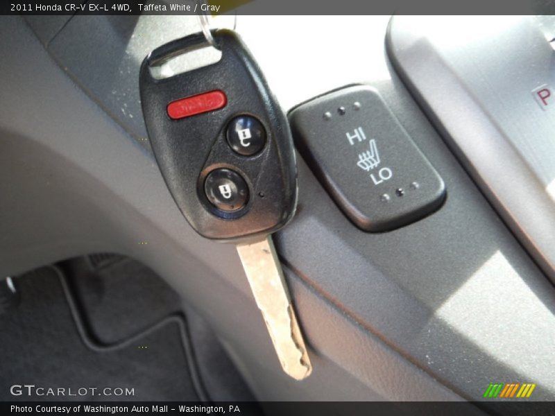 Taffeta White / Gray 2011 Honda CR-V EX-L 4WD