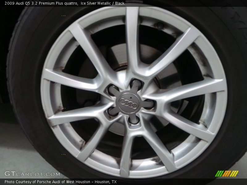 Ice Silver Metallic / Black 2009 Audi Q5 3.2 Premium Plus quattro