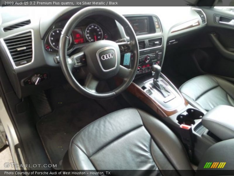 Ice Silver Metallic / Black 2009 Audi Q5 3.2 Premium Plus quattro