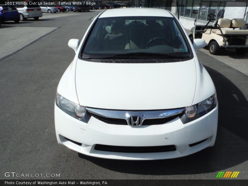 Taffeta White / Beige 2011 Honda Civic LX Sedan