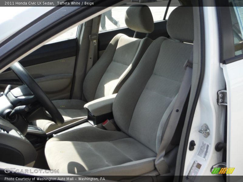 Taffeta White / Beige 2011 Honda Civic LX Sedan