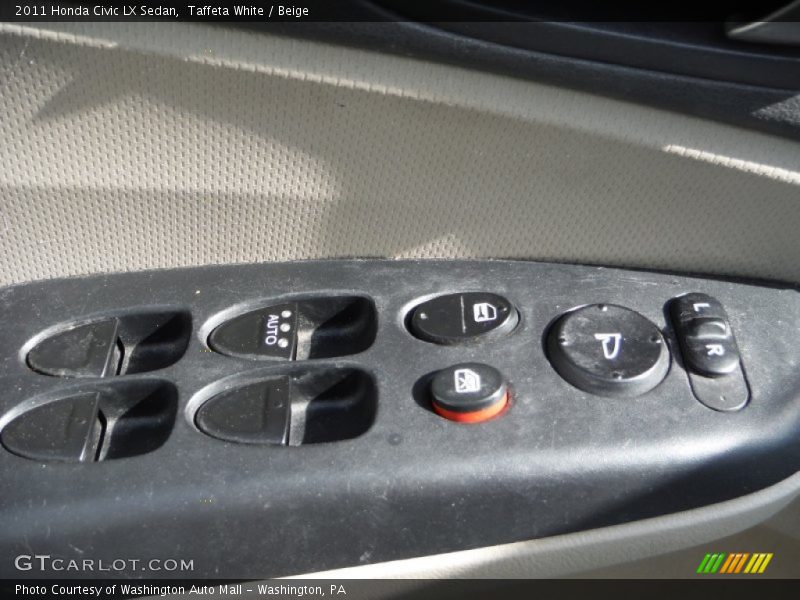 Taffeta White / Beige 2011 Honda Civic LX Sedan