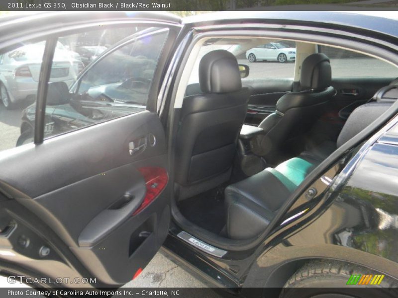 Obsidian Black / Black/Red Walnut 2011 Lexus GS 350