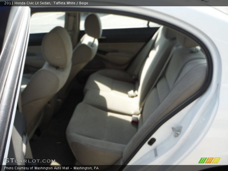 Taffeta White / Beige 2011 Honda Civic LX Sedan