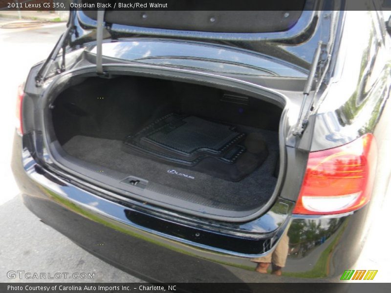 Obsidian Black / Black/Red Walnut 2011 Lexus GS 350
