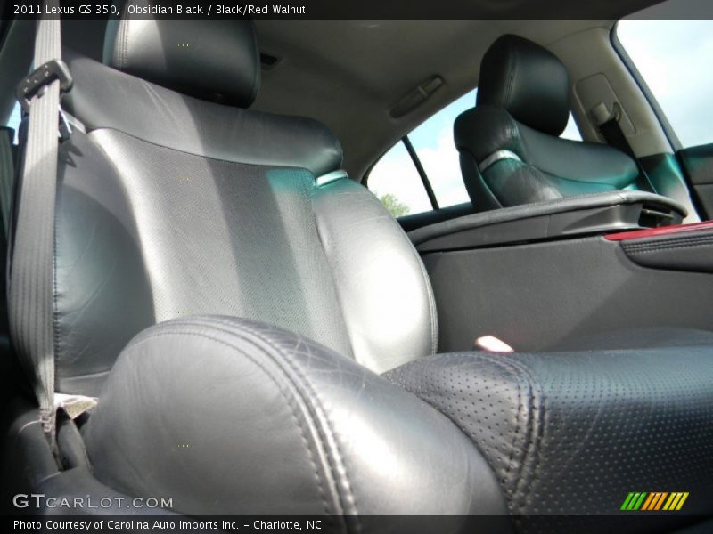 Obsidian Black / Black/Red Walnut 2011 Lexus GS 350