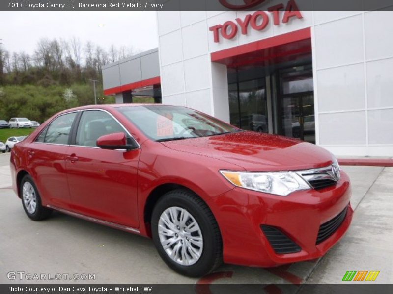 Barcelona Red Metallic / Ivory 2013 Toyota Camry LE