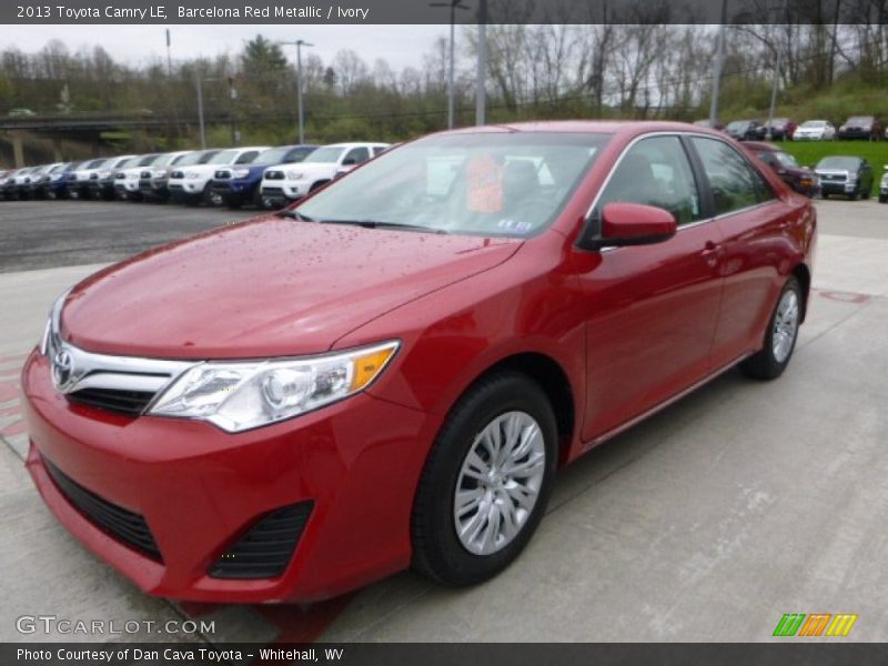 Barcelona Red Metallic / Ivory 2013 Toyota Camry LE