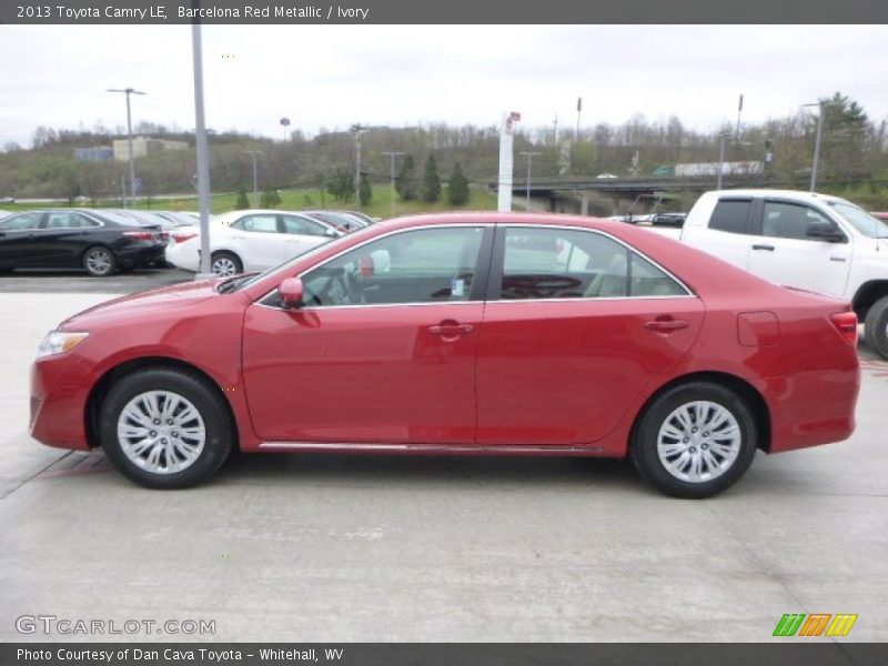 Barcelona Red Metallic / Ivory 2013 Toyota Camry LE