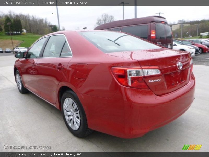 Barcelona Red Metallic / Ivory 2013 Toyota Camry LE