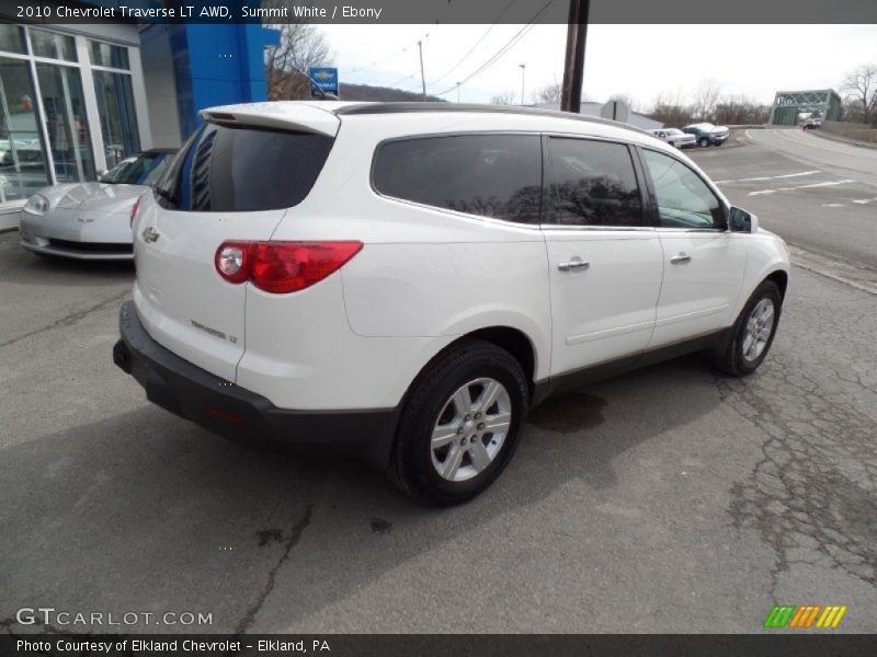 Summit White / Ebony 2010 Chevrolet Traverse LT AWD
