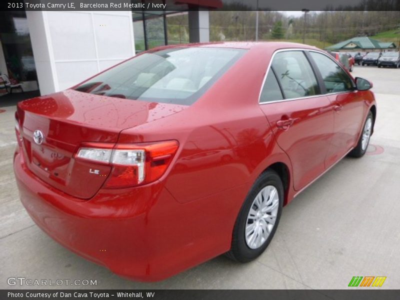 Barcelona Red Metallic / Ivory 2013 Toyota Camry LE