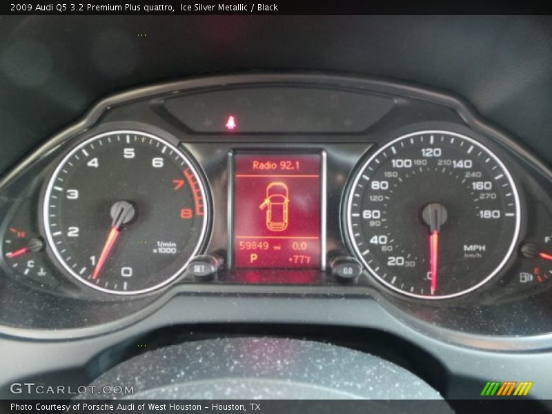 Ice Silver Metallic / Black 2009 Audi Q5 3.2 Premium Plus quattro