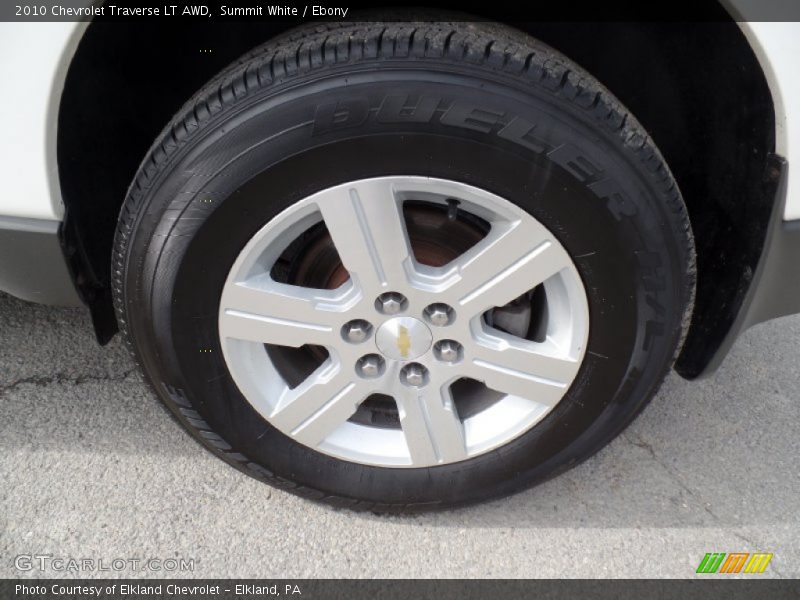 Summit White / Ebony 2010 Chevrolet Traverse LT AWD