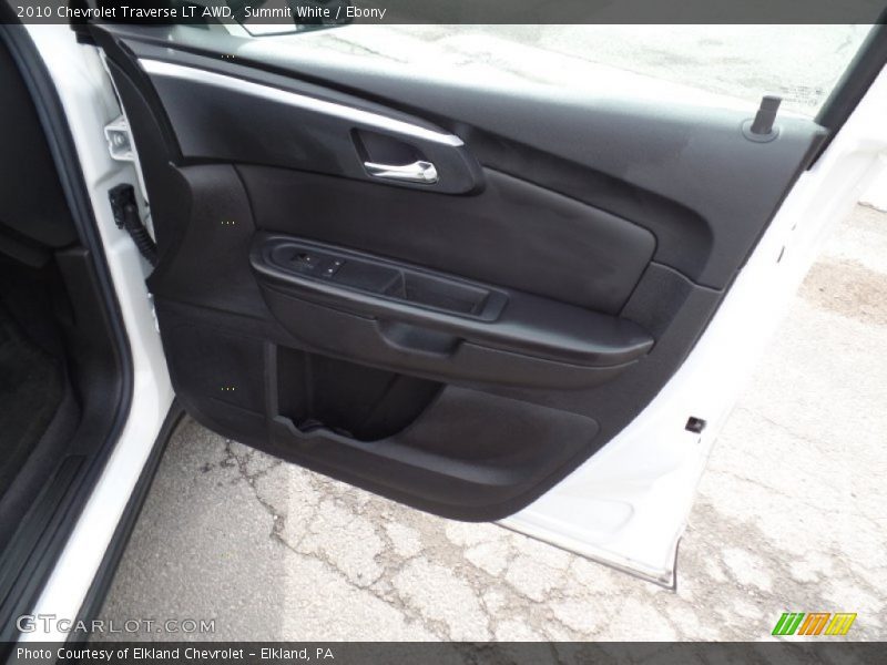 Summit White / Ebony 2010 Chevrolet Traverse LT AWD