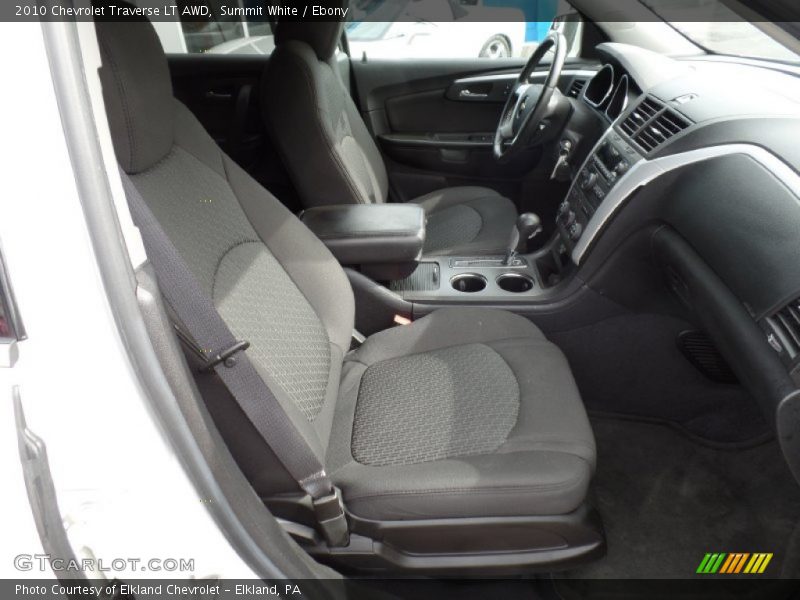 Summit White / Ebony 2010 Chevrolet Traverse LT AWD