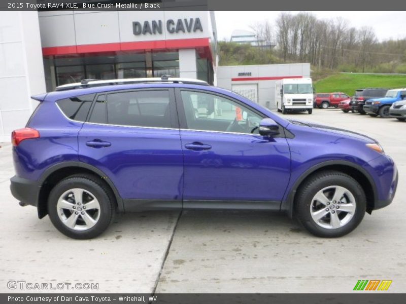 Blue Crush Metallic / Black 2015 Toyota RAV4 XLE
