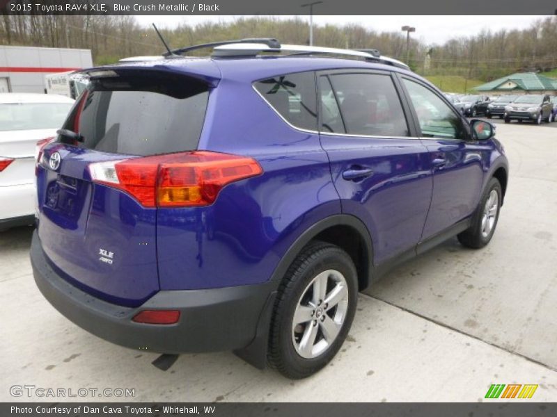 Blue Crush Metallic / Black 2015 Toyota RAV4 XLE