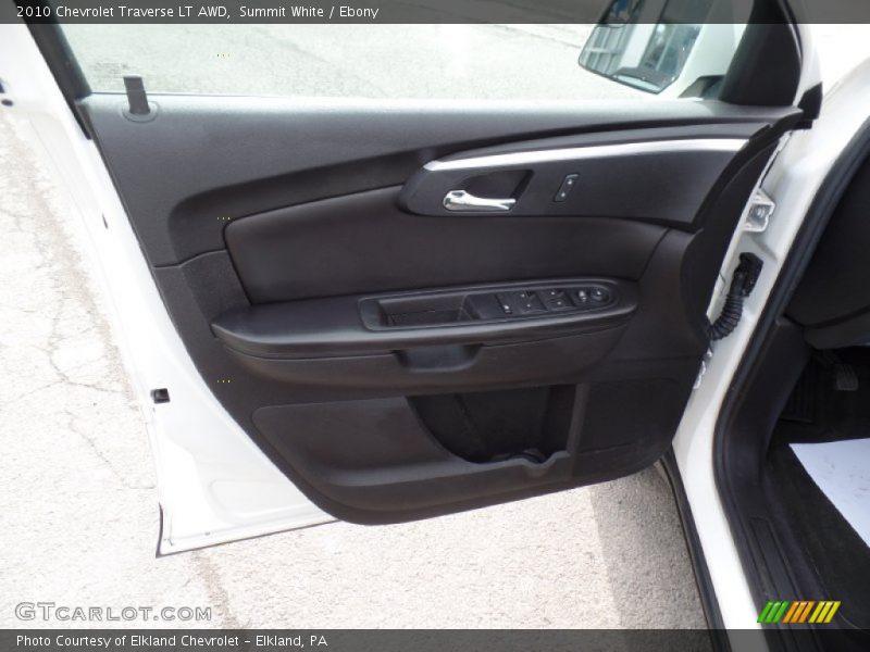 Summit White / Ebony 2010 Chevrolet Traverse LT AWD