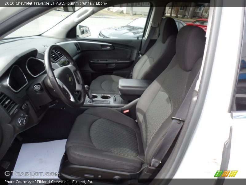 Summit White / Ebony 2010 Chevrolet Traverse LT AWD