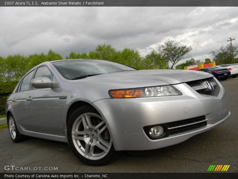 Alabaster Silver Metallic / Parchment 2007 Acura TL 3.2