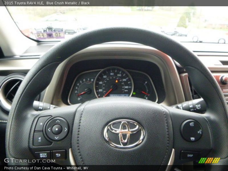 Blue Crush Metallic / Black 2015 Toyota RAV4 XLE
