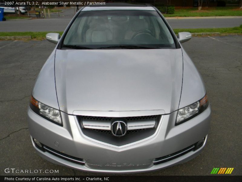 Alabaster Silver Metallic / Parchment 2007 Acura TL 3.2