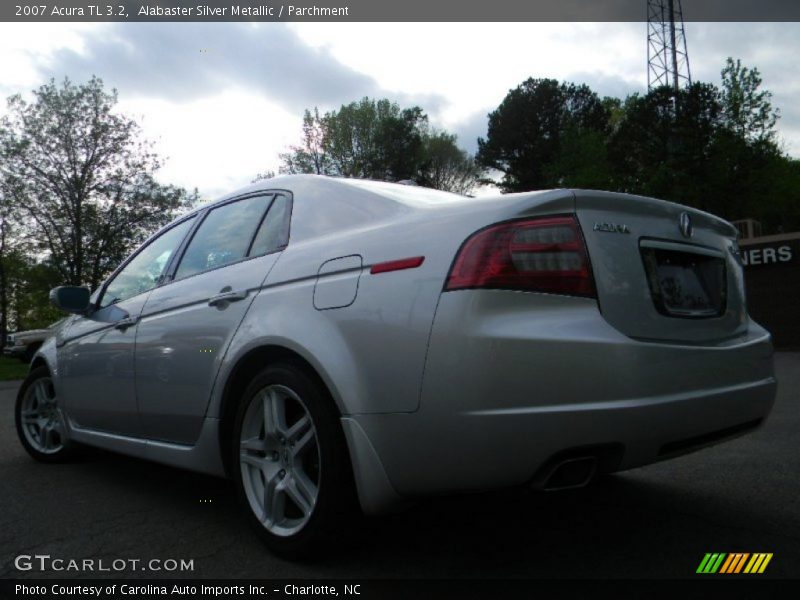 Alabaster Silver Metallic / Parchment 2007 Acura TL 3.2