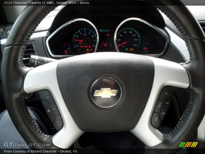 Summit White / Ebony 2010 Chevrolet Traverse LT AWD