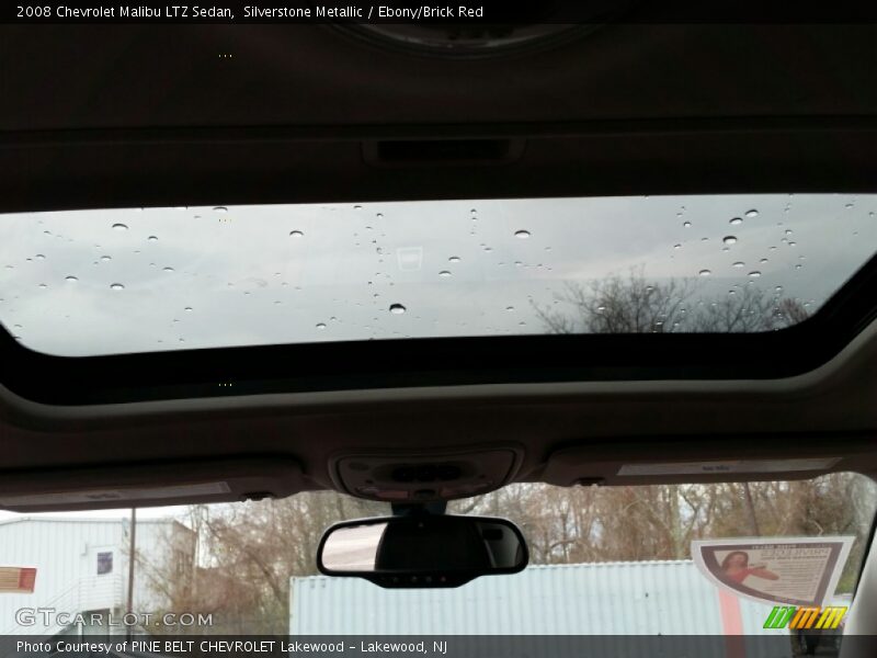 Silverstone Metallic / Ebony/Brick Red 2008 Chevrolet Malibu LTZ Sedan