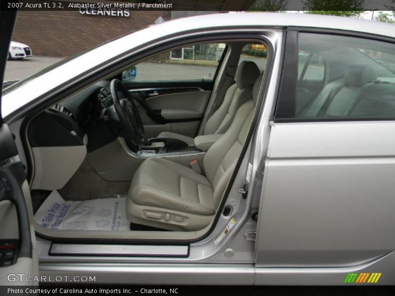 Alabaster Silver Metallic / Parchment 2007 Acura TL 3.2
