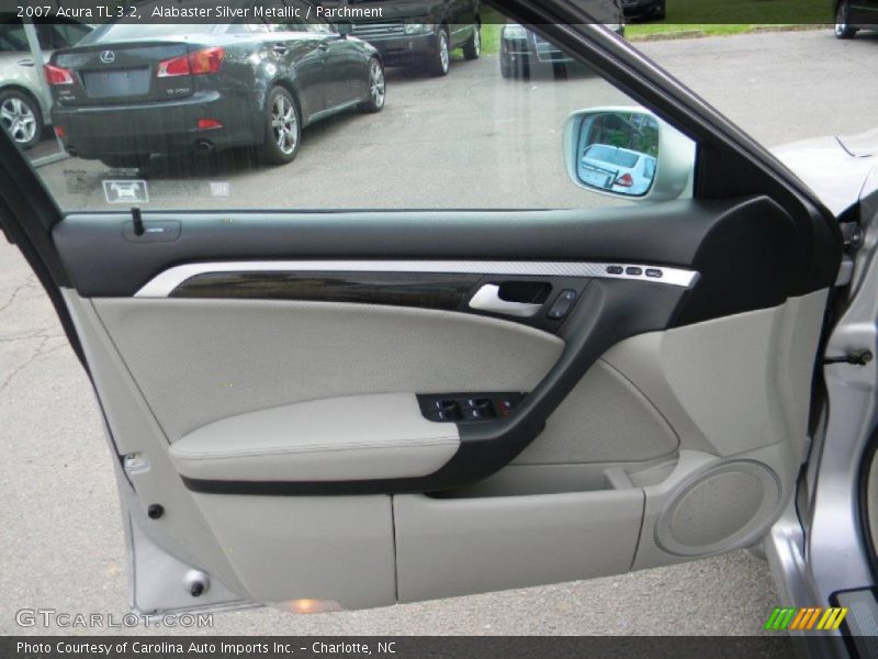 Alabaster Silver Metallic / Parchment 2007 Acura TL 3.2