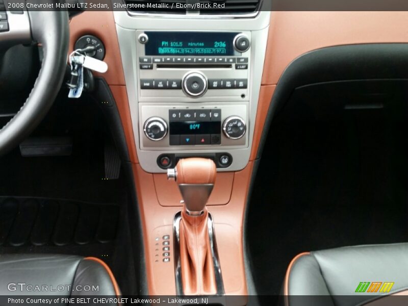 Silverstone Metallic / Ebony/Brick Red 2008 Chevrolet Malibu LTZ Sedan