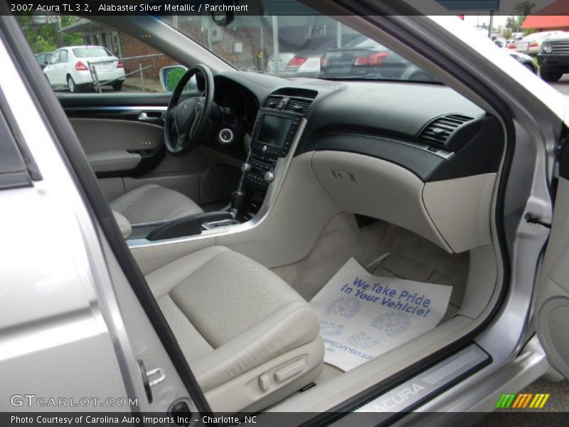 Alabaster Silver Metallic / Parchment 2007 Acura TL 3.2