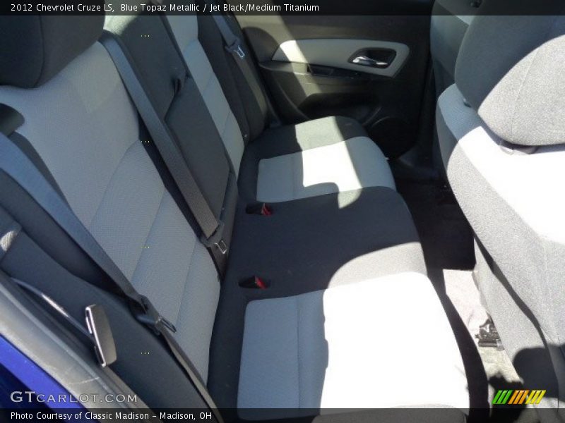 Blue Topaz Metallic / Jet Black/Medium Titanium 2012 Chevrolet Cruze LS