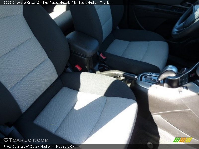 Blue Topaz Metallic / Jet Black/Medium Titanium 2012 Chevrolet Cruze LS