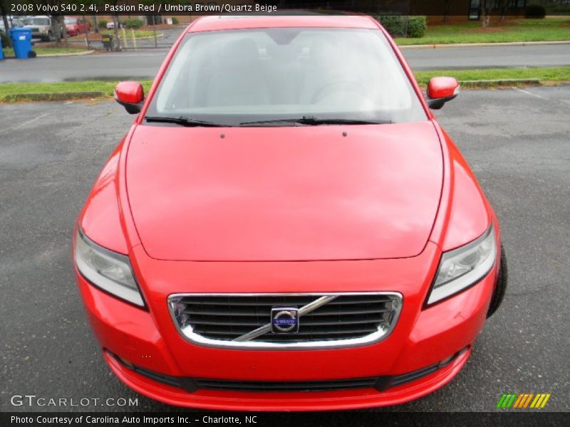 Passion Red / Umbra Brown/Quartz Beige 2008 Volvo S40 2.4i