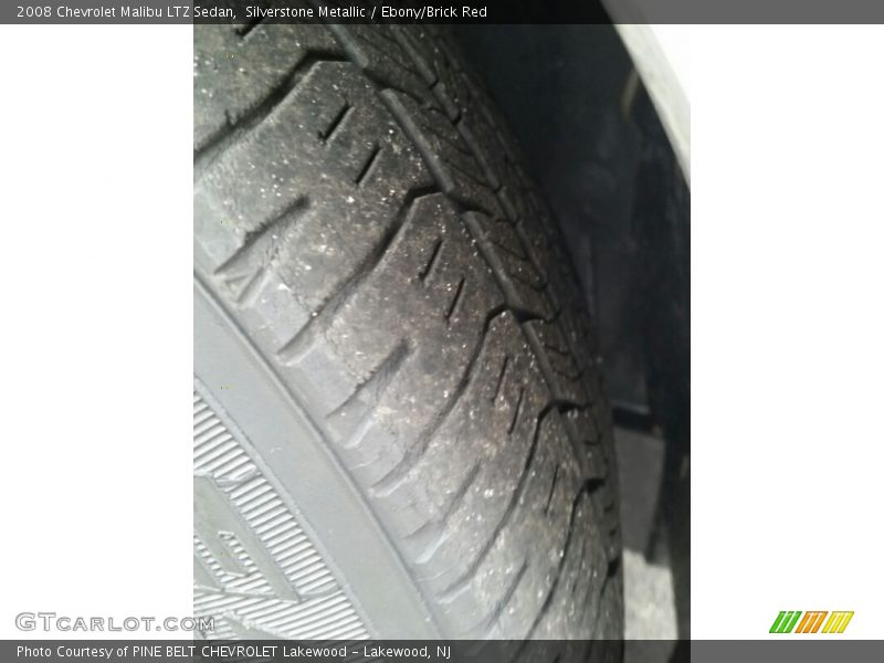 Silverstone Metallic / Ebony/Brick Red 2008 Chevrolet Malibu LTZ Sedan
