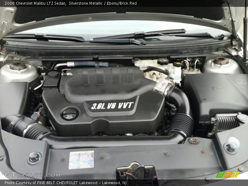 Silverstone Metallic / Ebony/Brick Red 2008 Chevrolet Malibu LTZ Sedan