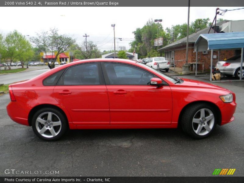 Passion Red / Umbra Brown/Quartz Beige 2008 Volvo S40 2.4i