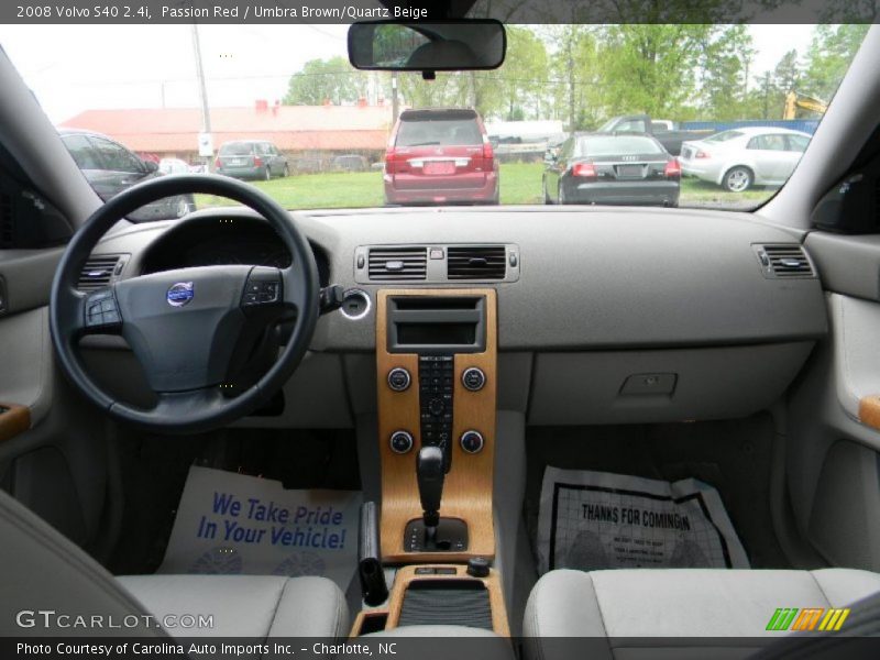  2008 S40 2.4i Umbra Brown/Quartz Beige Interior