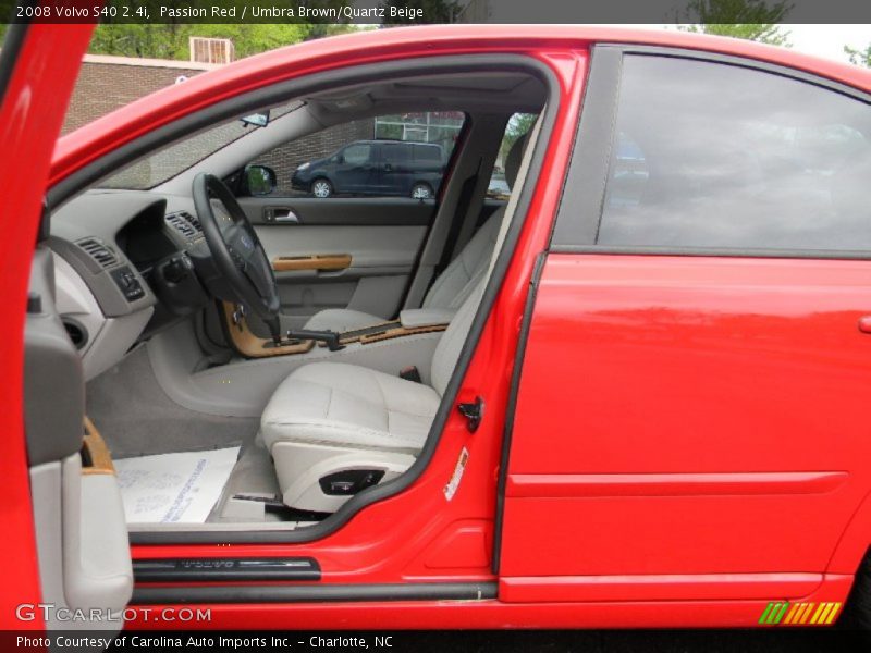 Passion Red / Umbra Brown/Quartz Beige 2008 Volvo S40 2.4i