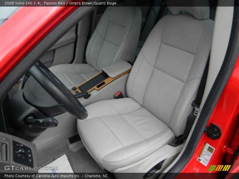 Front Seat of 2008 S40 2.4i