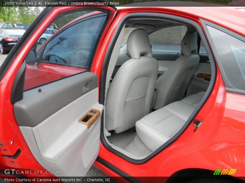 Passion Red / Umbra Brown/Quartz Beige 2008 Volvo S40 2.4i